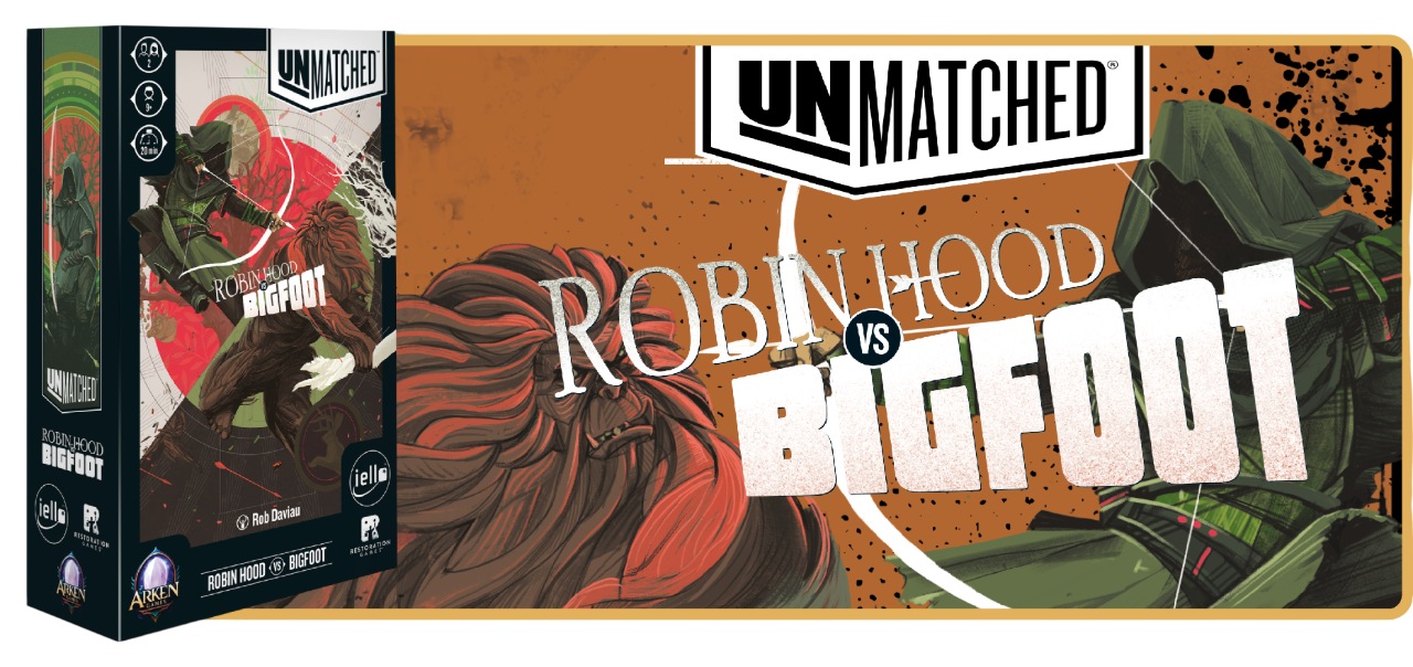 Banner juego Unmatched: Robin Hood vs Bigfoot